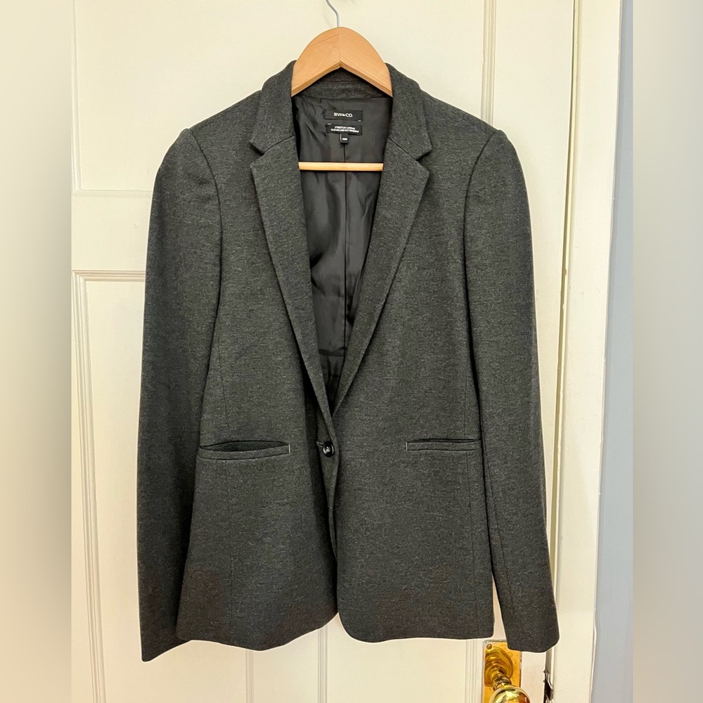 RW & Co Charcoal blazer relaxed fit